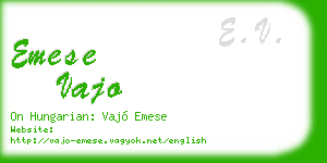 emese vajo business card