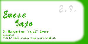 emese vajo business card